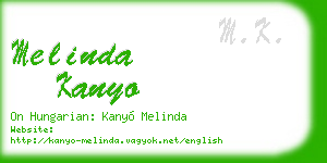 melinda kanyo business card